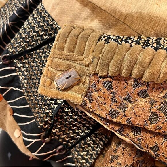 Sandy Starkman Animal Print Patchwork Silk Blend Art to Wear Jacket - Picture 9 of 14